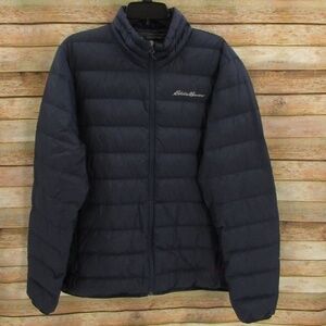 Eddie Bauer 650 Navy Blue Puffer Jacket Men's L